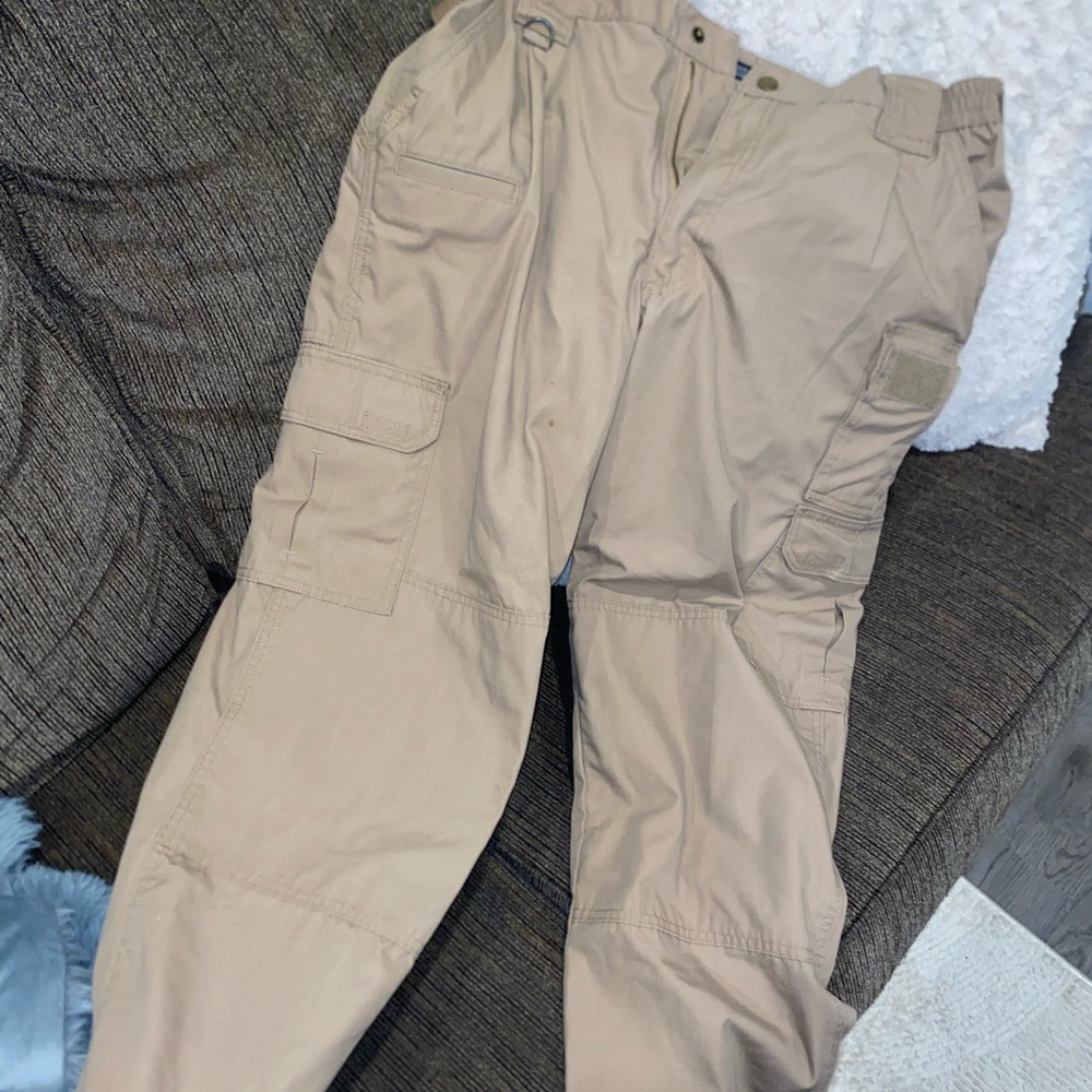 5.11 Tactical Tan Cargo Pants Durable Utility Wear